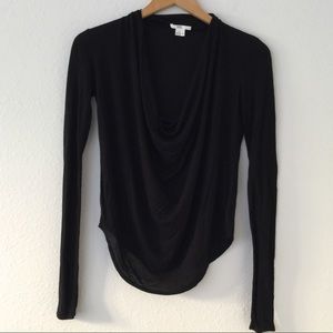 Helmut Helmut Lang Cowl Neck Long Sleeve Top
